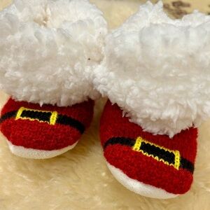 6-12 months Santa slippers